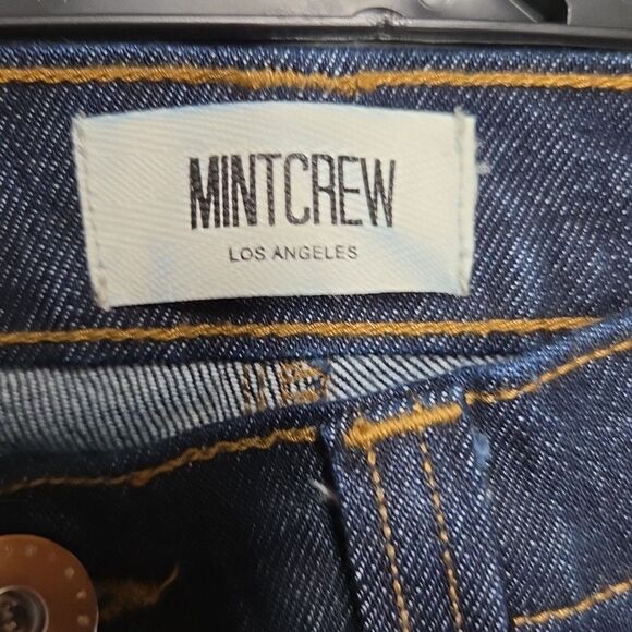 Mintcrew Dark Wash Jeans Flare Leg Mens Size 30 Button Fly EUC - Picture 4 of 6
